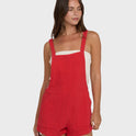 Beach Crush Romper - Fiesta Red