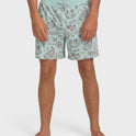 Good Times Layback 16" Trunks - Clearly Aqua