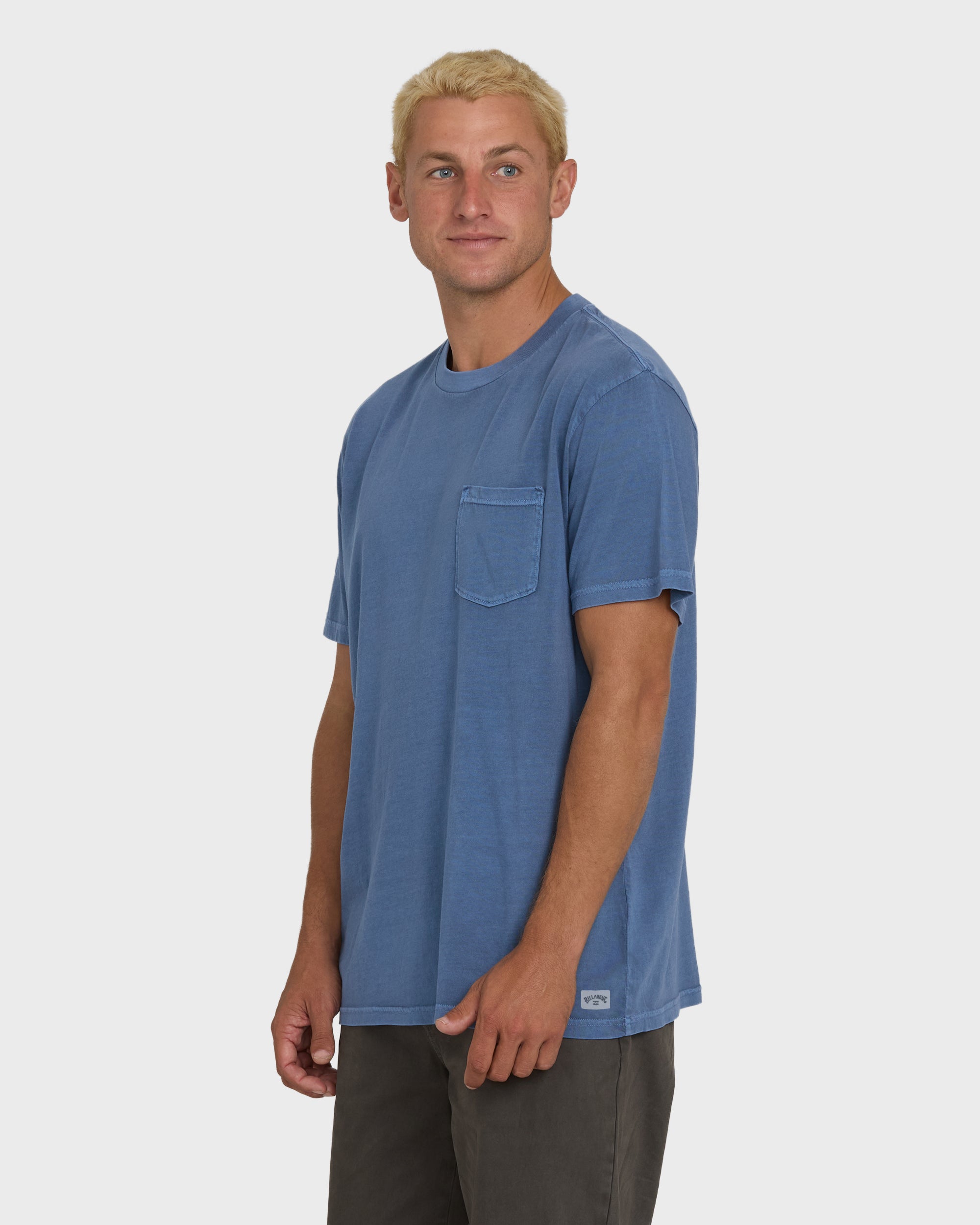 Billabong DT-1インナーシステム　セミドライXL Essential Wave Washed Premium Short Sleeve Pocket Tee - Blue