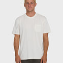 Essential Wave Washed Premium Short Sleeve Pocket Tee - Off White