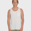 Essential Pocket Wave Washed Premium Tank Top - Off White