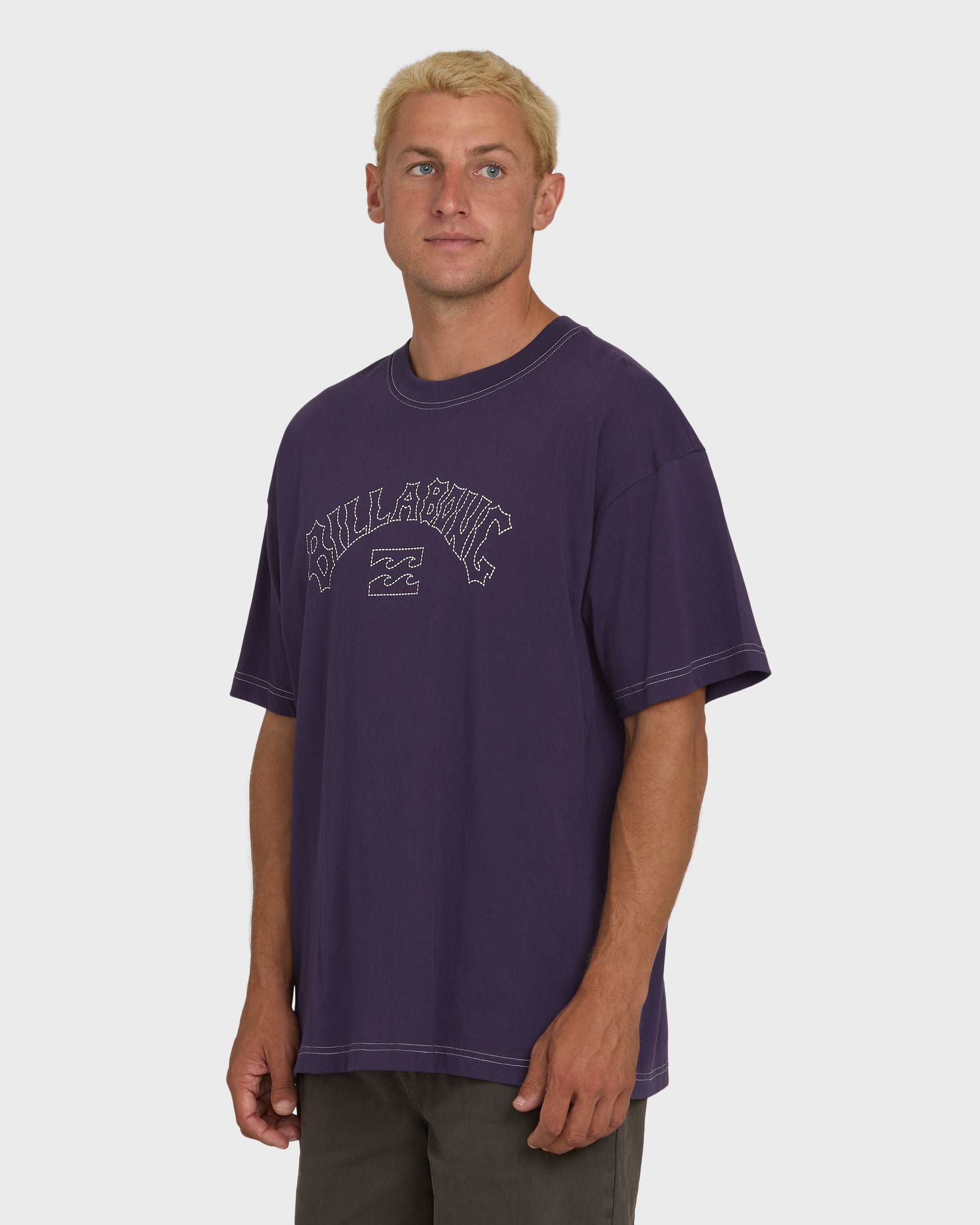 Dash OG Short Sleeve Knit T-Shirt - Purple Velvet | Billabong
