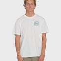 Ripple Premium Short Sleeve Cotton Graphic T-Shirt - Off White