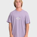 Rotor Diamond Premium Short Sleeve Knit Graphic T-Shirt - Purple Ash