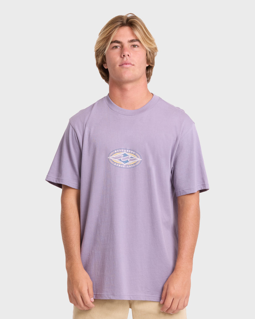 Rotor-Diamond-Premium-Short-Sleeve-Graphic-T-Shirt-Purple-Ash-1