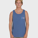 Crayon Wave Premium Tank Top - Blue Horizon