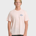 Dim Arch Premium Short Sleeve Knit T-Shirt - Light Pink
