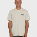 Heritage Arch Wave Washed Premium Short Sleeve Knit T-Shirt - Oatmeal