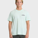 Heritage Arch Wave Washed Premium Short Sleeve Knit T-Shirt - Sea Glass