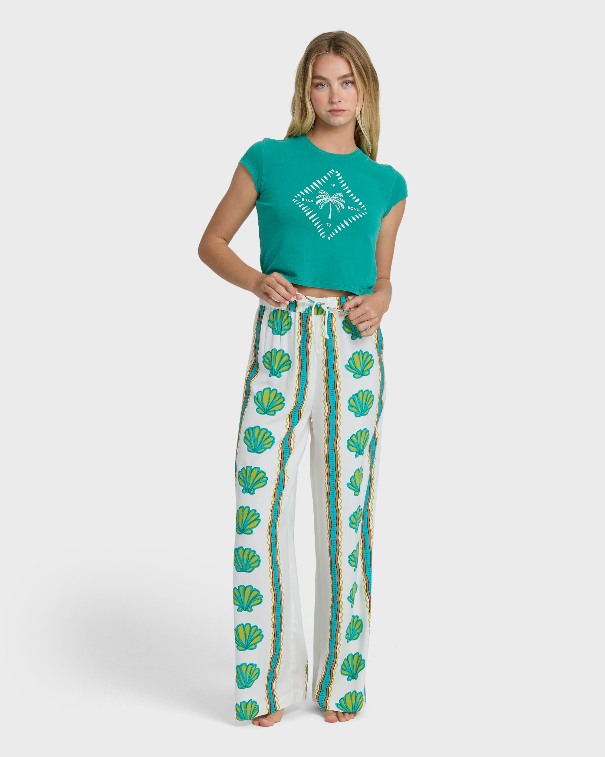 BILLABONG ＊シーガル＊ Coastal Crush Elastic Waist Pants - Salt Crystal | Billabong