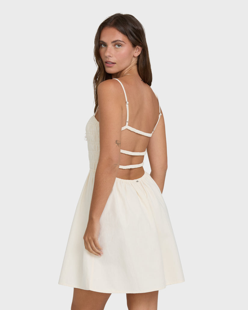 Billabong Suns Out Mini Dress M / White Cap