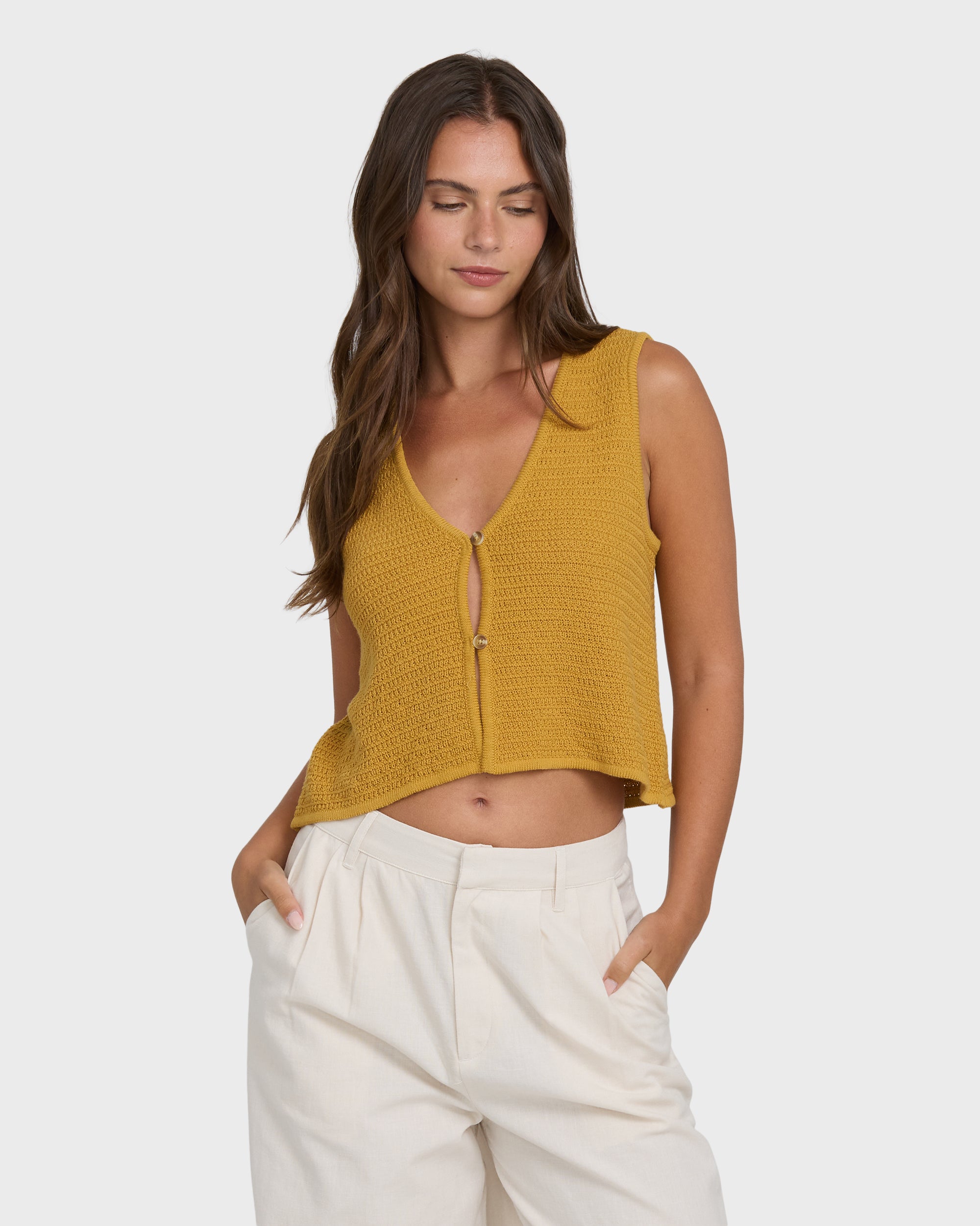 Need Now Sweater Tank Top - Wild Honey | Billabong