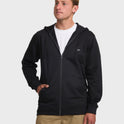 All Day Zip-Up Hoodie - Black