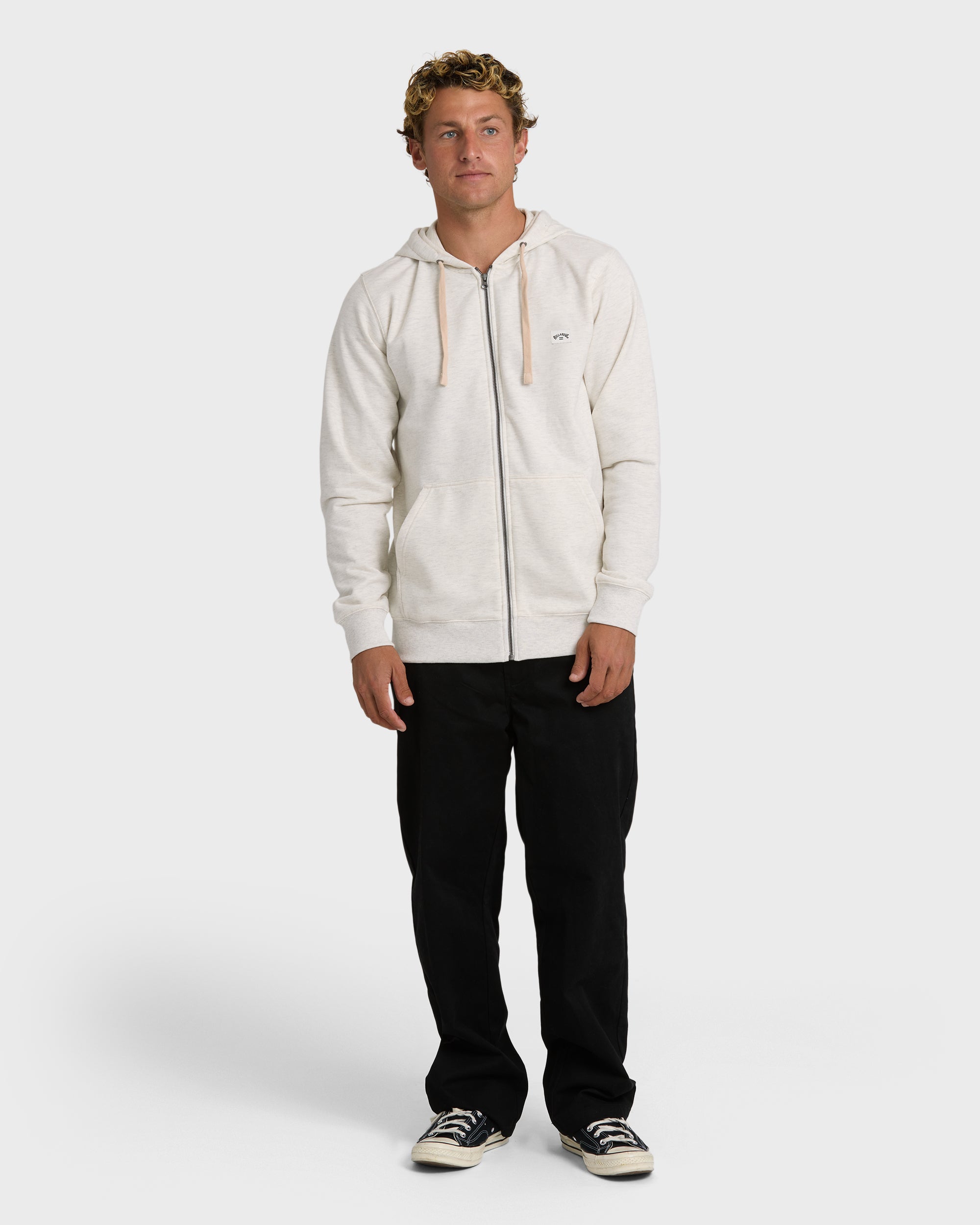 All Day Zip Front Hoodie - Oatmeal Heather. | Billabong