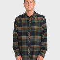Coastline Long Sleeve Flannel Shirt - Black