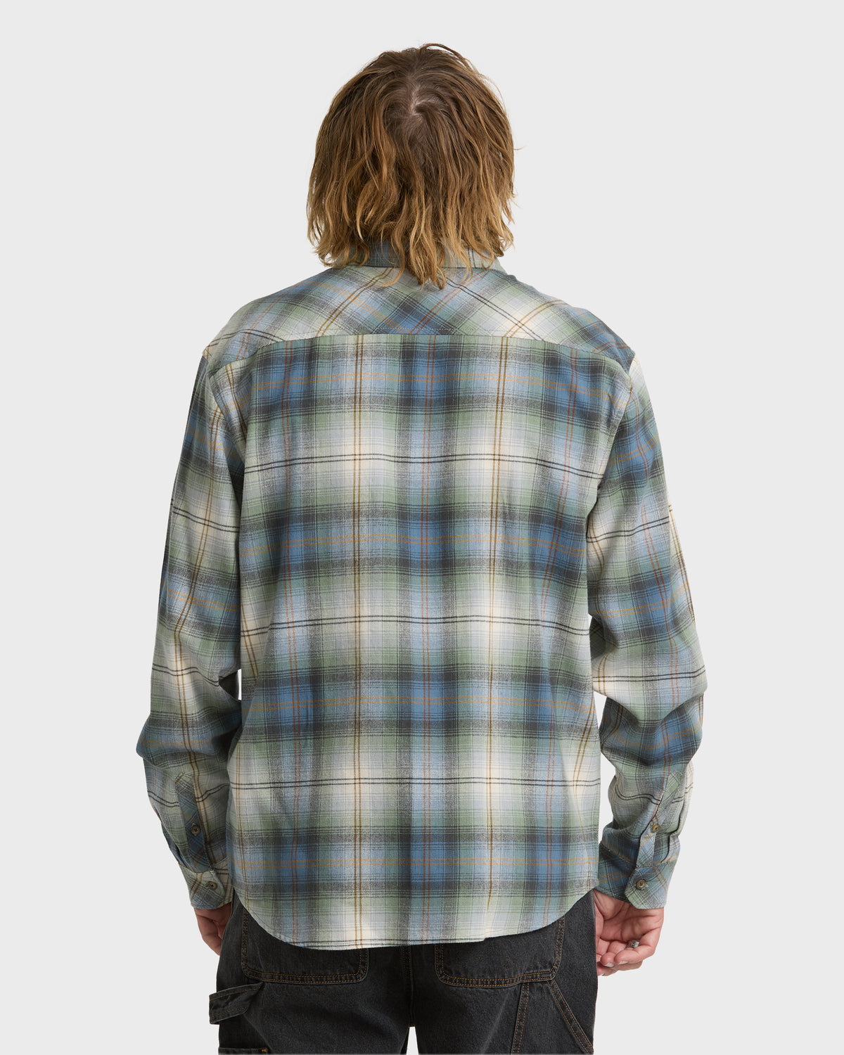 
Coastline Long Sleeve Flannel Shirt - Sea Spray
