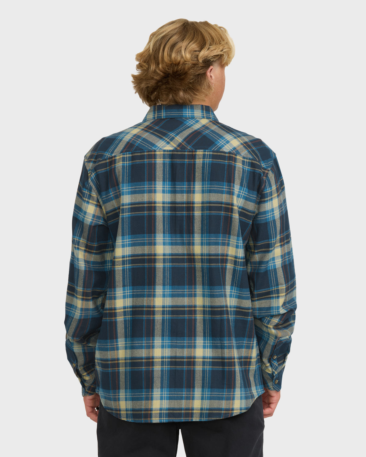 
Coastline Long Sleeve Flannel Shirt - True Navy