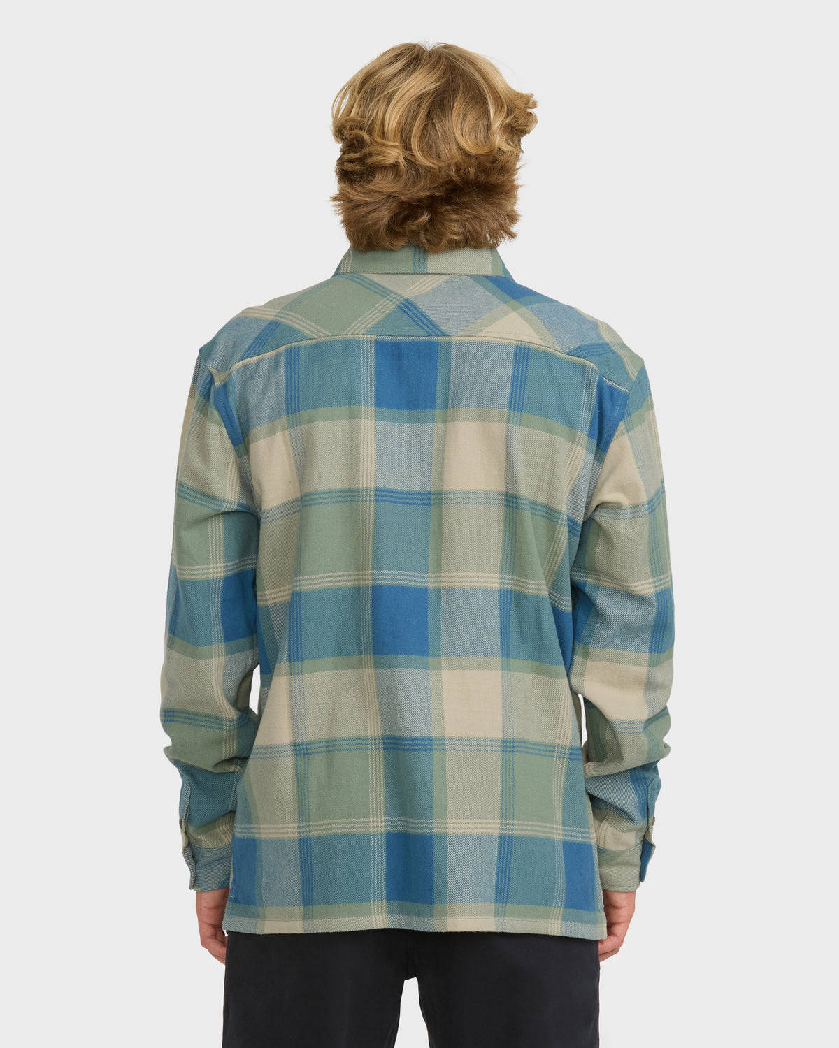 
Offshore Long Sleeve Cotton Flannel Shirt - Real Teal