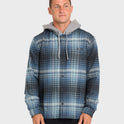 Baja Long Sleeve Flannel Shirt - Dark Denim