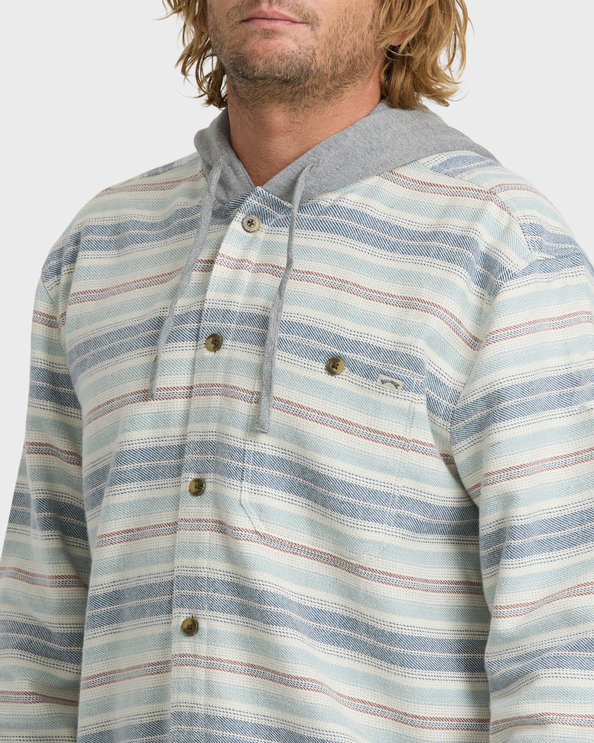 
Baja Long Sleeve Flannel Shirt - Sand Khaki