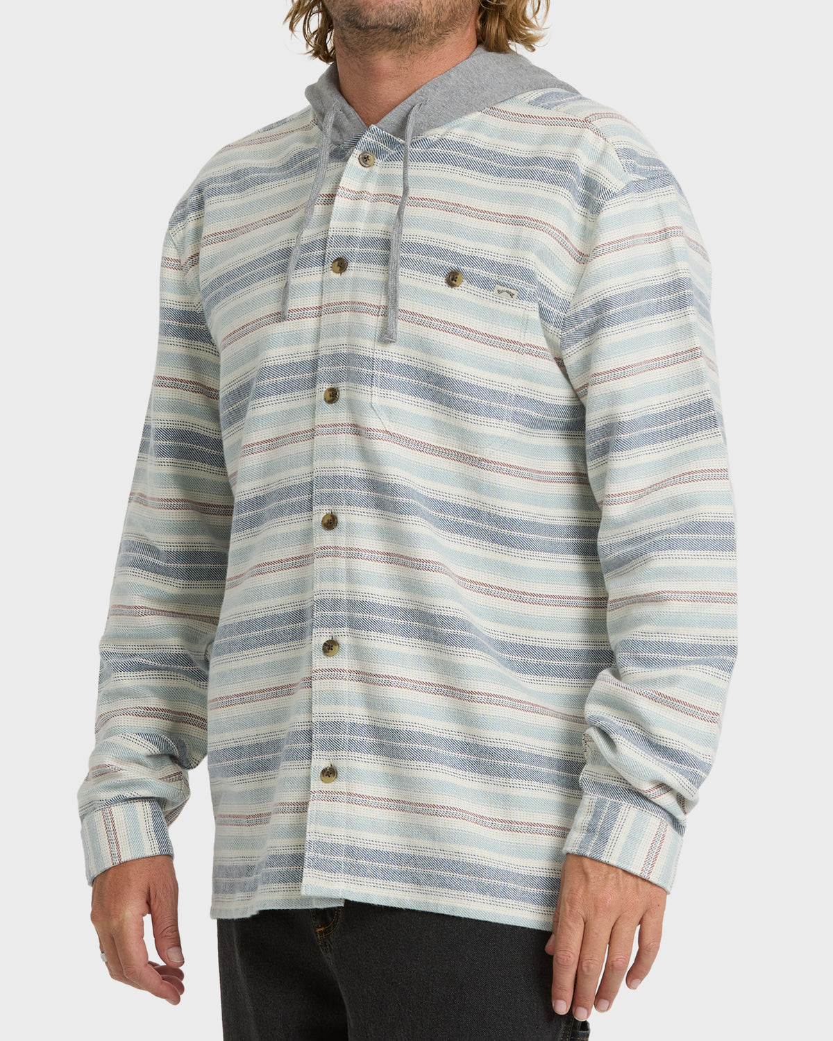 
Baja Long Sleeve Flannel Shirt - Sand Khaki