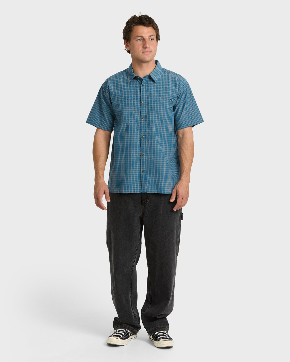 
Vista Short Sleeve Woven Shirt - Real Teal
