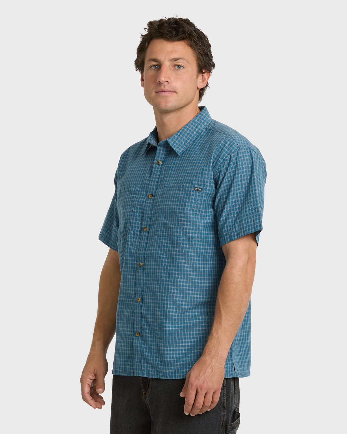 
Vista Short Sleeve Woven Shirt - Real Teal