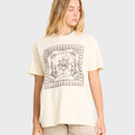 Heading West Short Sleeve Knit T-Shirt - White Cap