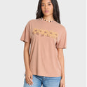 Hello Sundown Short Sleeve Knit T-Shirt - Sugar Almond