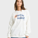 Seaside Panorama Crewneck Sweatshirt - Salt Crystal