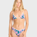 Mahalo Baby Mini Slide Triangle Bikini Top - Deep Lagoon