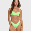 Simply Sweet Eyelet Helena Underwire Bikini Top - Green Glow