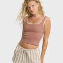 Shell Time Tank Top - Sugar Almond