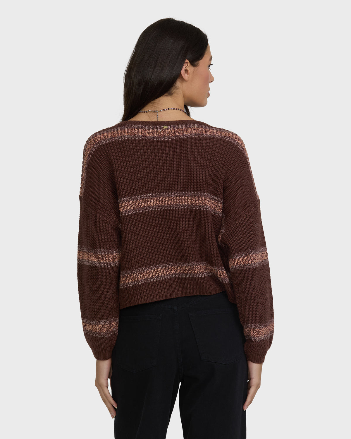 
Lit Light Crewneck Sweater - Brown Multi
