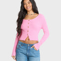 Good Luck Cardigan - Prism Pink