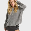 Gone Fishin Crewneck Sweater - Cobblestone