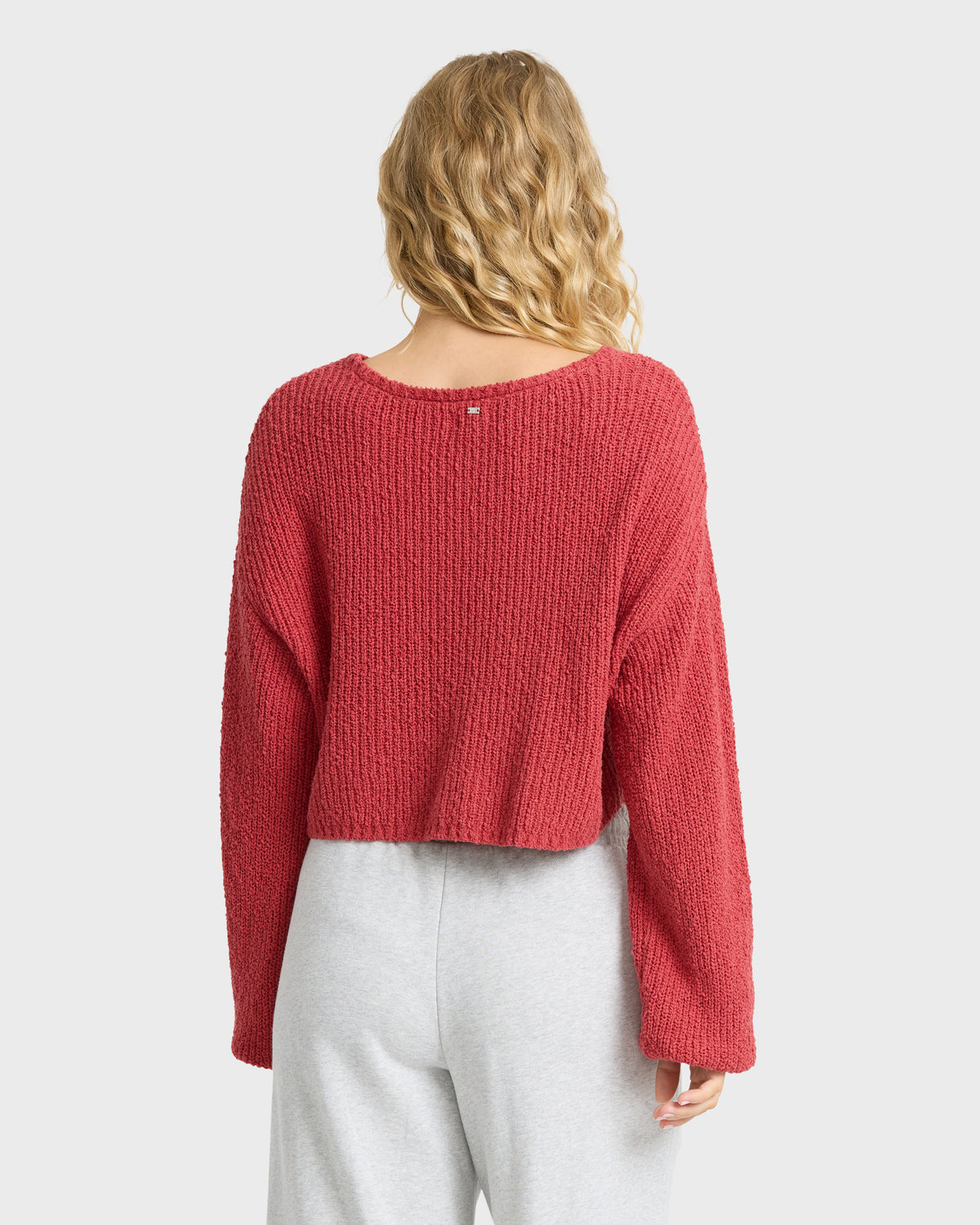 
Open Air Crewneck Sweater - Mineral Red