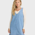 Lyla Saltwashed Mini Dress - Sea Blue