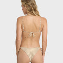 Wavey Daze Tie-Side Tanga Bikini Bottoms - Cobblestone