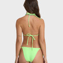 Simply Sweet Eyelet Low Tide Hike Bikini Bottoms - Green Glow