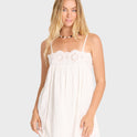 Light And Airy Mini Dress - Salt Crystal