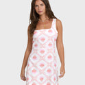 Sunlit Sky Mini Dress - Salt Crystal
