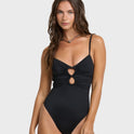 Sol Searcher Isla One Piece Swimsuit - Black Pebble