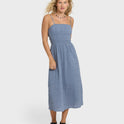 In The Sky 2 Midi Dress - Blue Smoke