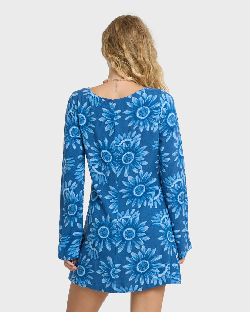 Billabong Way Out West Long Sleeve Mini Dress
