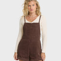 Wild Pursuit Overall Cord Romper - Teak