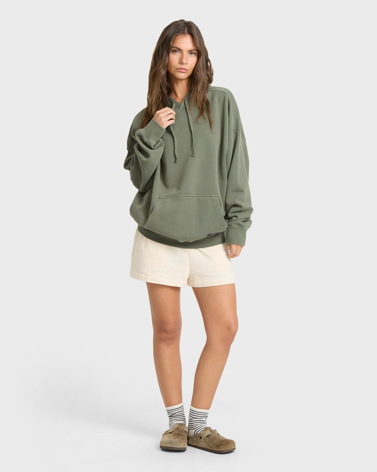 
All Stacked Pullover Hoodie - Canteen