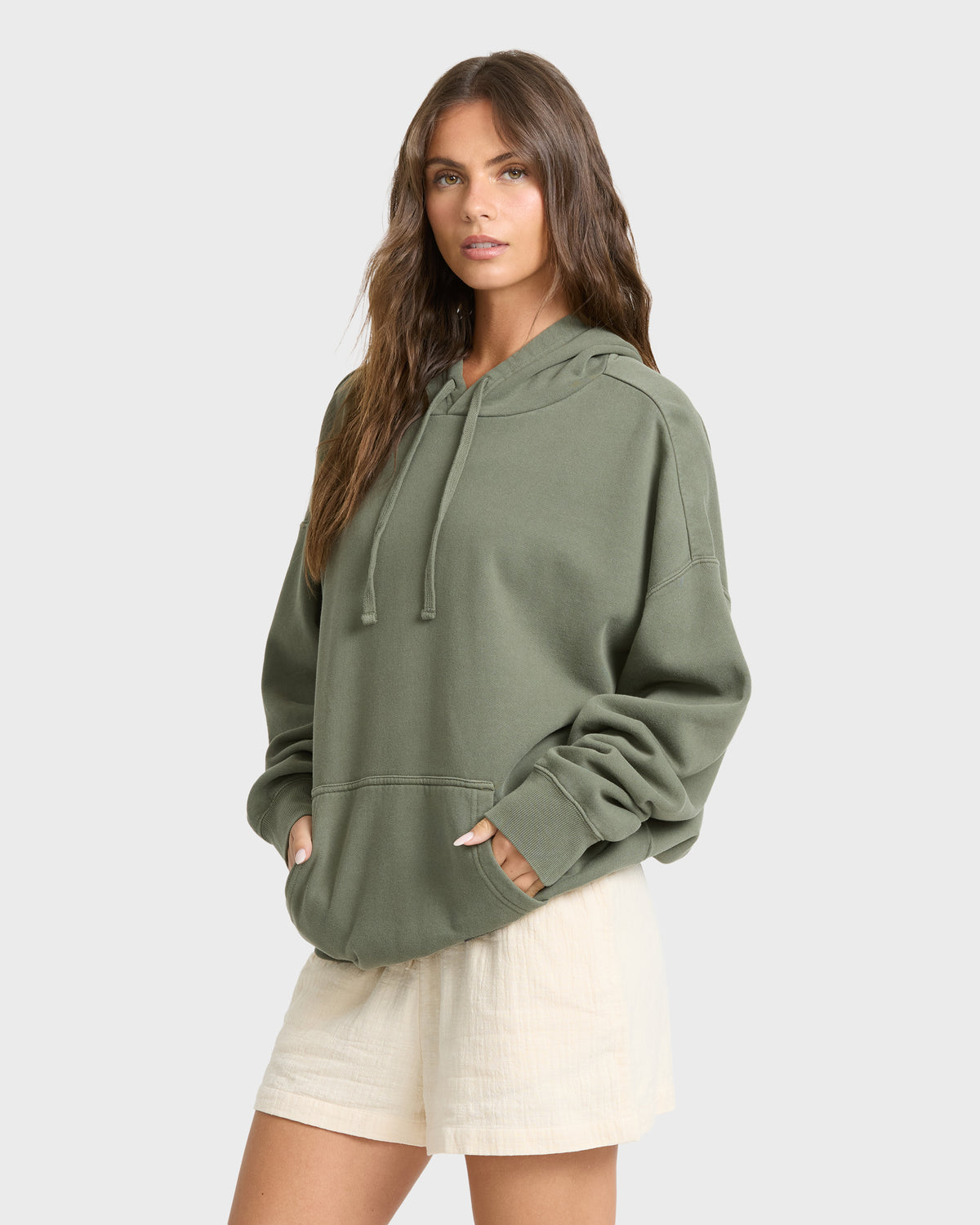 
All Stacked Pullover Hoodie - Canteen