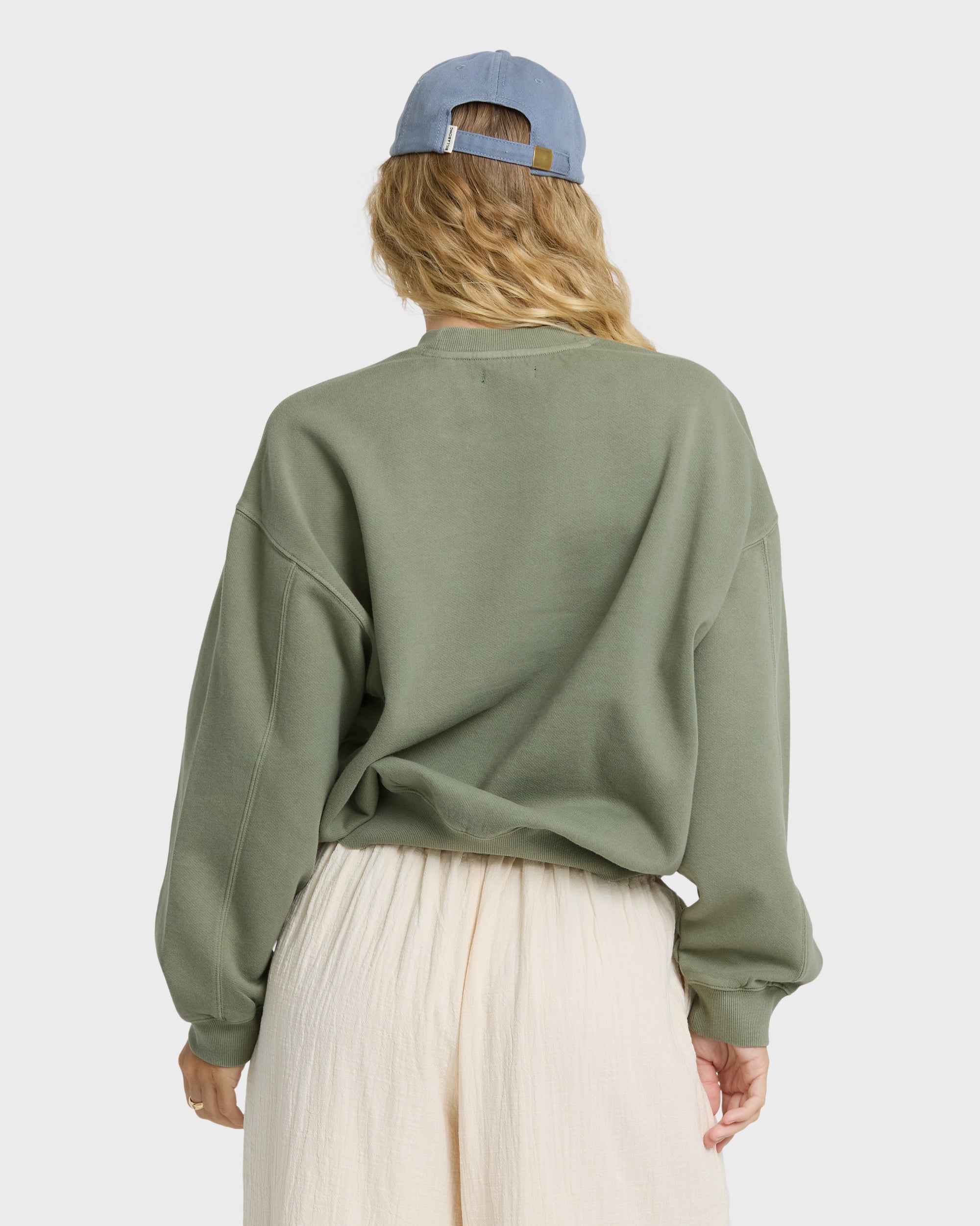 Vibes Kendal Crewneck Sweatshirt - Army Green | Billabong