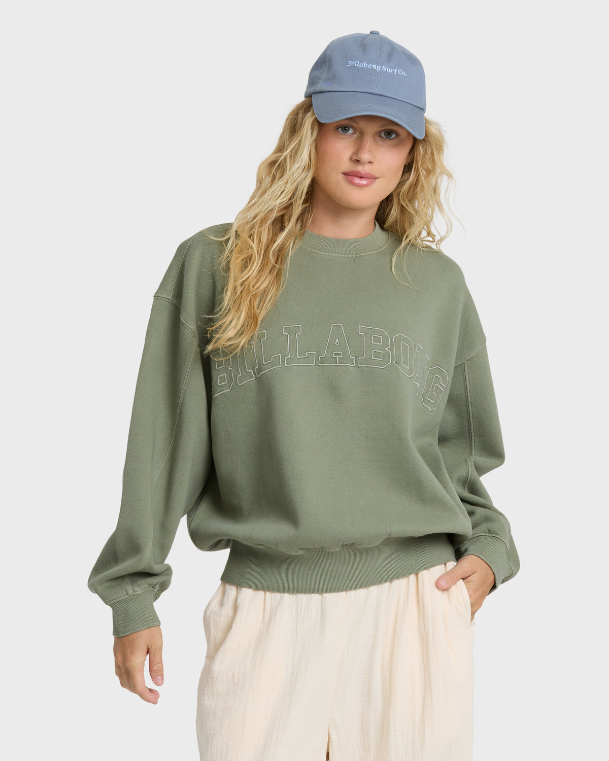 VIBES-KENDAL-CREW-FLC-ARMY-GREEN-1